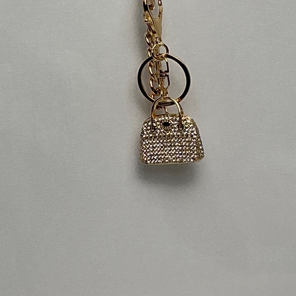 Fabulous rhinestone speedy crystal bag charm key ring - Picture 2 of 5